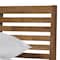 Baxton Studio Daylan Solid Walnut Wood Slatted Queen Size Platform Bed 125-6910 - alternate 3
